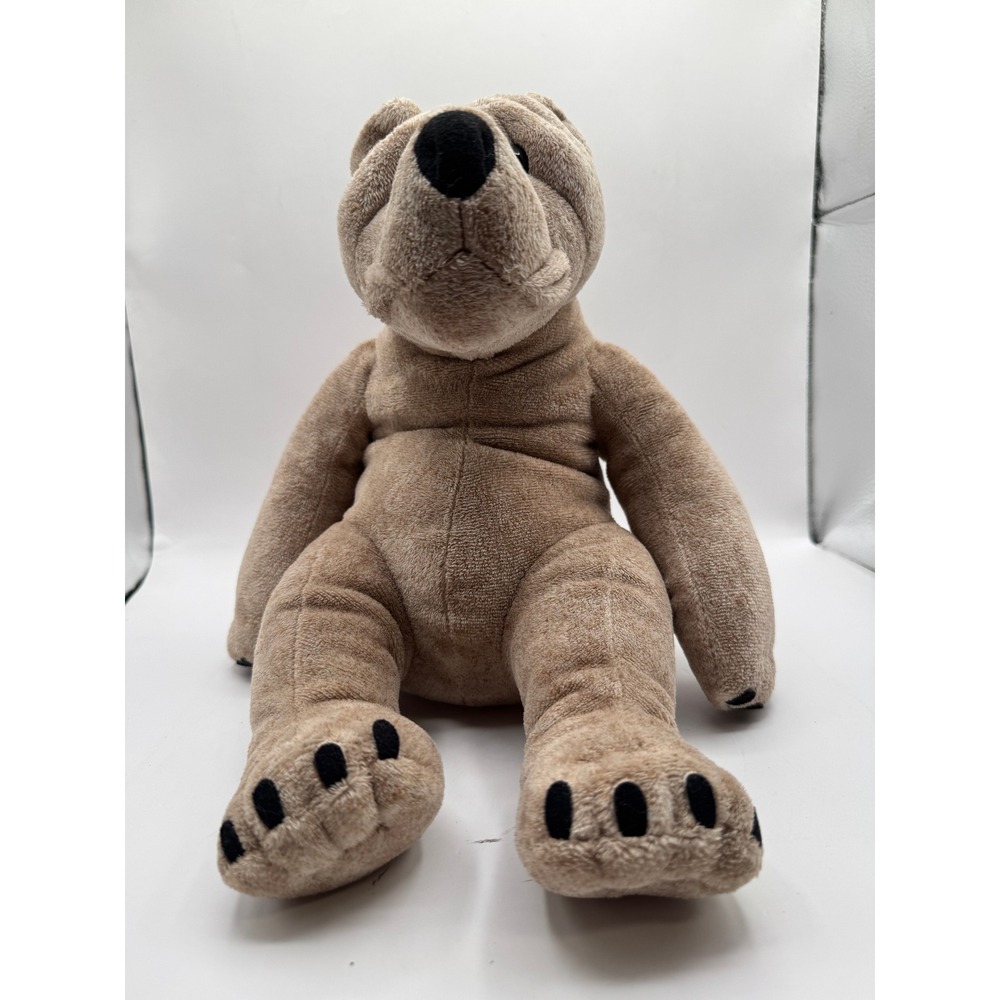 Second Nature Design Cuddly Quarry Critters Plush Bear Kids 12in Tan 2003